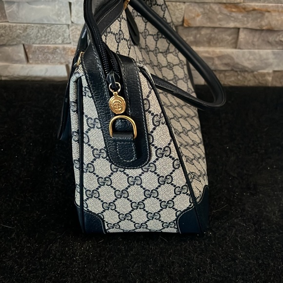Gucci Boston vintage hand bag. Blue - Picture 6 of 7